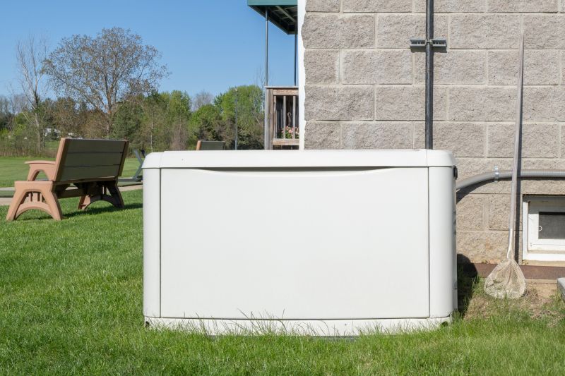 Residential Backup Generator in a Garage
